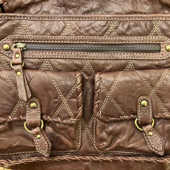 Isabelle Fiore Brown Leather Bag EUC - Picture 4 of 7